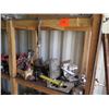 Image 2 : Contents of Shelf: 2 Air Compressors, John Deere & Cat Parts, Hoses, etc.
