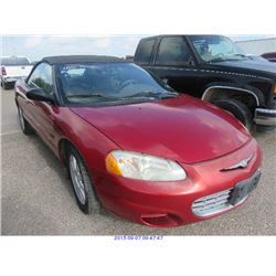 2003 - CHRYSLER SEBRING // **TEXAS REGISTRATION ONLY**