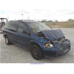 2001 - CHRYSLER TOWN AND COUNTRY
