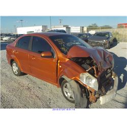 2008 - CHEVROLET AVEO//REBUILT SALVAGE