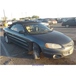 2002 - CHRYSLER SEBRING//BONDED TITLE