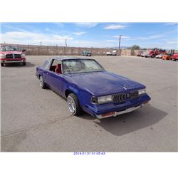 1984 - OLDSMOBILE CUTLASS