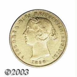 Victoria gold Half Sovereign 1858 Sydney,