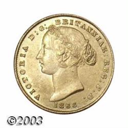 Victoria gold Sovereign 1866,