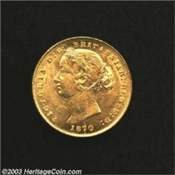 Victoria gold Sovereign 1870,