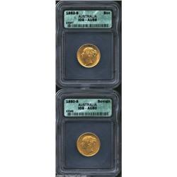 Victoria gold Sovereigns KM7,