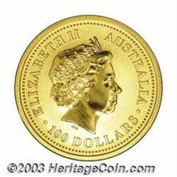 Elizabeth II gold 100 Dollars 1999,