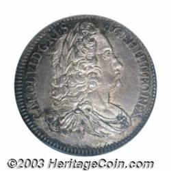 Charles VI 1/4 Taler 1740 Hall,