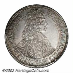 Olmutz. Karl III Josef Taler 1706,