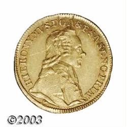 Salzburg. Hieronymous gold Ducat 1783,