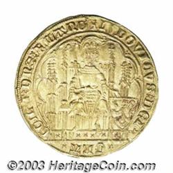 Flanders. Louis De Male gold 1 Chaise d'Or ND (1346-84),