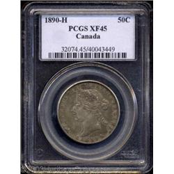 Victoria 50 Cents 1890H,