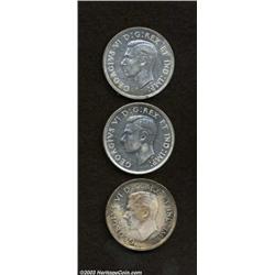 Silver Dollars of George VI and Elizabeth II,