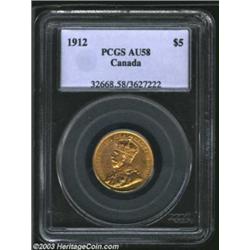 George V gold 5 Dollars 1912,