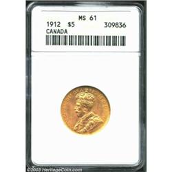 George V gold 5 Dollars 1912,