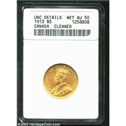 George V gold 5 Dollars 1913,