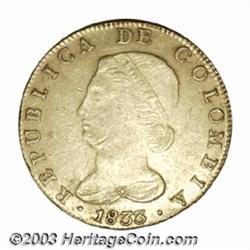 Republic gold 16 Pesos 1833 Bogota,