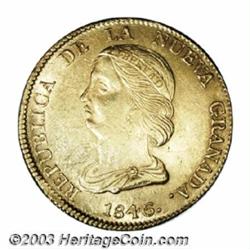 Republic gold 16 Pesos 1846 Bogota,