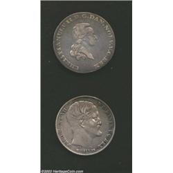 A pair of Denmark crowns as follows: