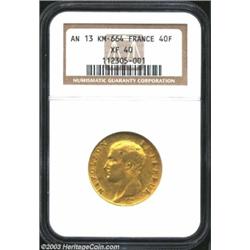 Napoleon gold 40 Francs An 13A,