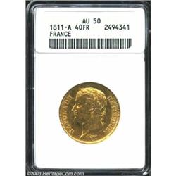 Napoleon gold 40 Francs 1811A,