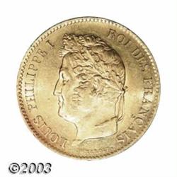Louis Philippe I gold 40 Francs 1834A,