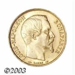 Napoleon III gold 20 Francs 1852A,