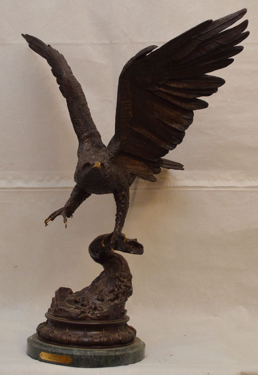 EAGLE BRONZE BY JULES MOIGNIEZ
