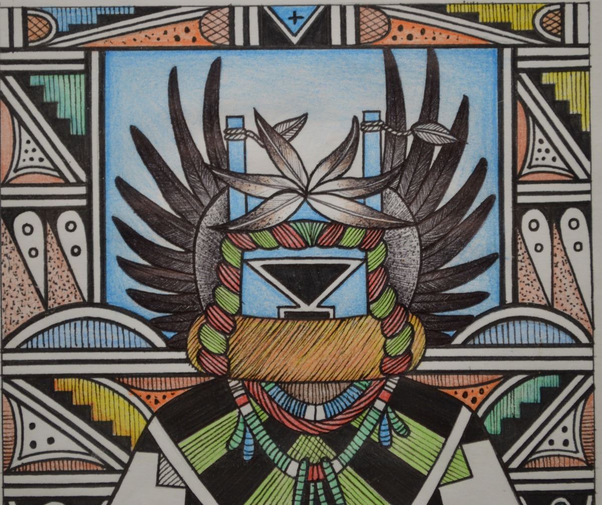ORIGINAL HOPI PAINTING BY RON KOOPEE