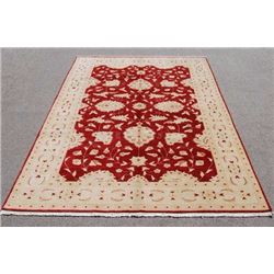 Nicely contrasted handmade Egyptian Rug