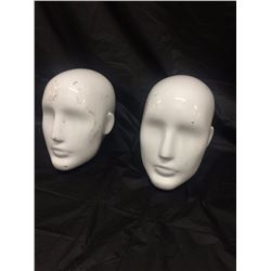 Mannequin heads hat display