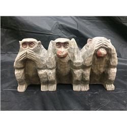 Collectible Sculptures 3 monkeys