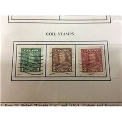 Collector Coil Stamps 1918