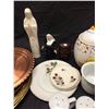 Image 2 : Assorted metal plates, ceramic cups, and more