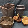 Image 1 : Assorted wicker baskets