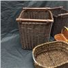 Image 3 : Assorted wicker baskets