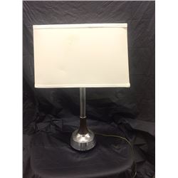 Vintage metal table lamp with lampshade