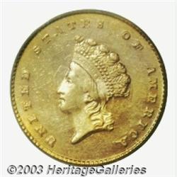 1855-D G$1 MS62 PCGS.