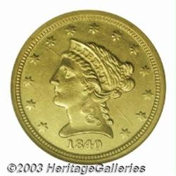 1840-D $2 1/2 MS61 NGC.
