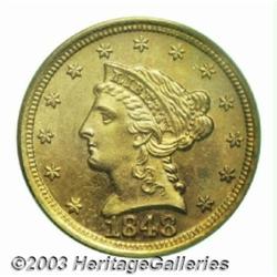 1848-D $2 1/2 MS63 PCGS.