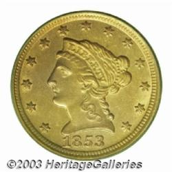 1853-D $2 1/2 MS61 PCGS.