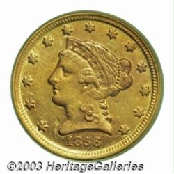 1856-D $2 1/2 MS60 PCGS.