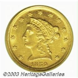 1859-D $2 1/2 MS62 PCGS.