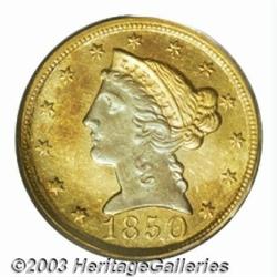 1850-D $5 MS61 PCGS.