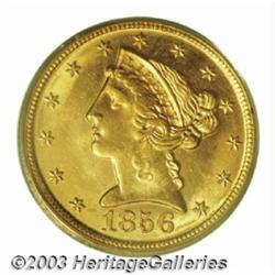 1856-D $5 MS64 PCGS.