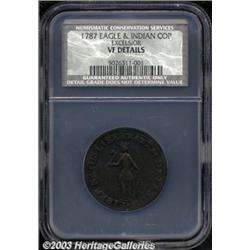 1787 COPPER New York Excelsior Copper, Indian a