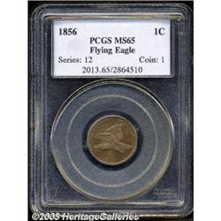 1856 1C MS65 PCGS.