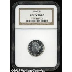 1897 5C PR67 Cameo NGC.