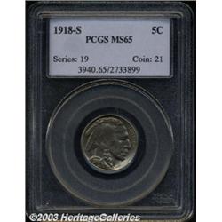 1918-S 5C MS65 PCGS.