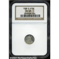 1838-O H10C No Stars MS65 NGC.